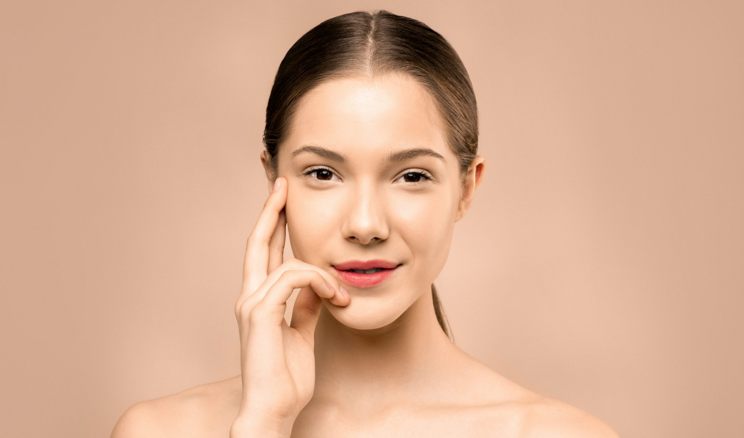 A girl with her beautiful face